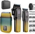 Zesuti Hair Clippers for Men,Cordless Beard Trimmer Electric Shavers Set