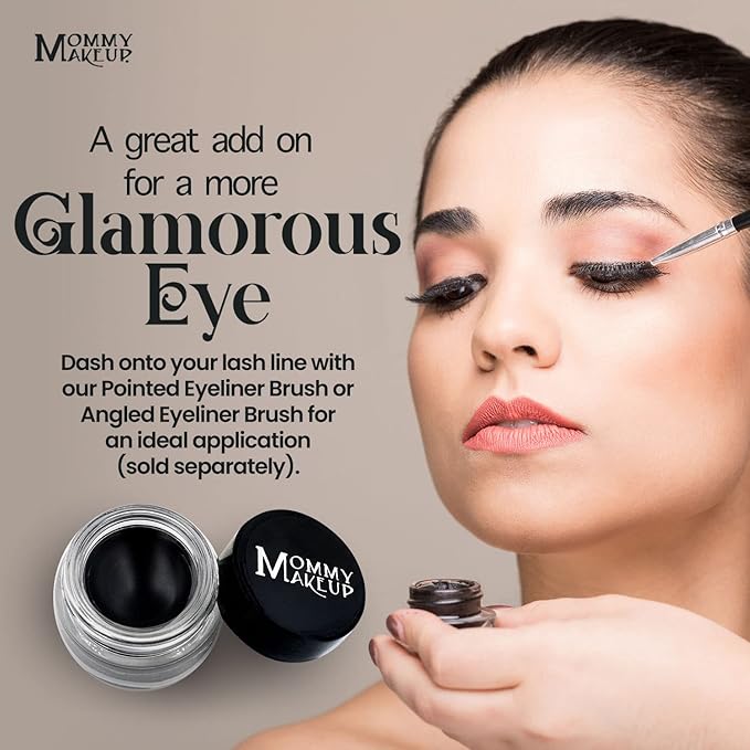 Mommy Makeup Waterproof Stay Put Gel Eyeliner Pot with Micropigments