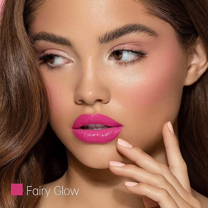 lembane Hot Pink Hydrating Lipstick, Glossy Tinted Lip Balm - Fairy Glow
