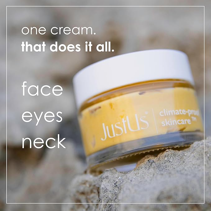 Just Us Skincare, Advanced Day & Night Face Cream for Mature Skin, Deeply Hydrates, Firms & Smooths Visible Signs of Aging, with Peptides and Bacuri – 50ml / 1.67 oz
