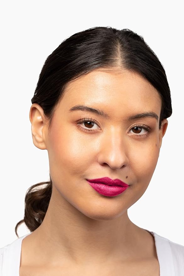 Aromi Hot Pink Magenta Metallic Liquid Lipstick (Fab Flamingo)
