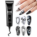 Makartt 3D Nail Gel, 15g Black Sculpting Gel Glue for Molding and Drawing