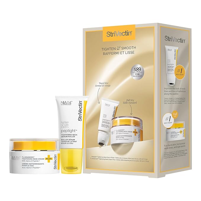 StriVectin Tighten & Smooth Neck Cream & Neck Serum Roller 2-Piece Set