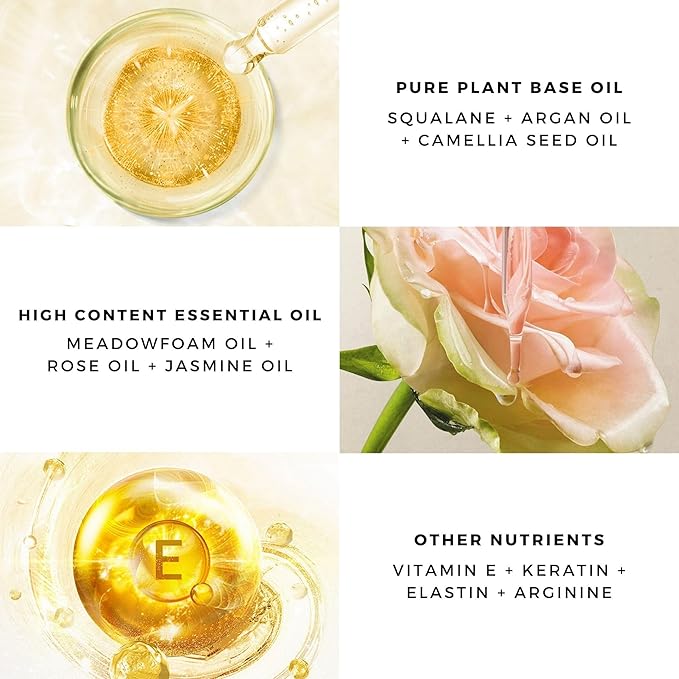 benatu Hair Perfume Oil for Women (Peach Oolong), Argan Oil Heat Protection Spray for Dry, Damaged, Firzzy Hair Care, Long Lasting Fragrance Mist with Keratin & Elastin for Nourish & Smooth 2.7 fl oz