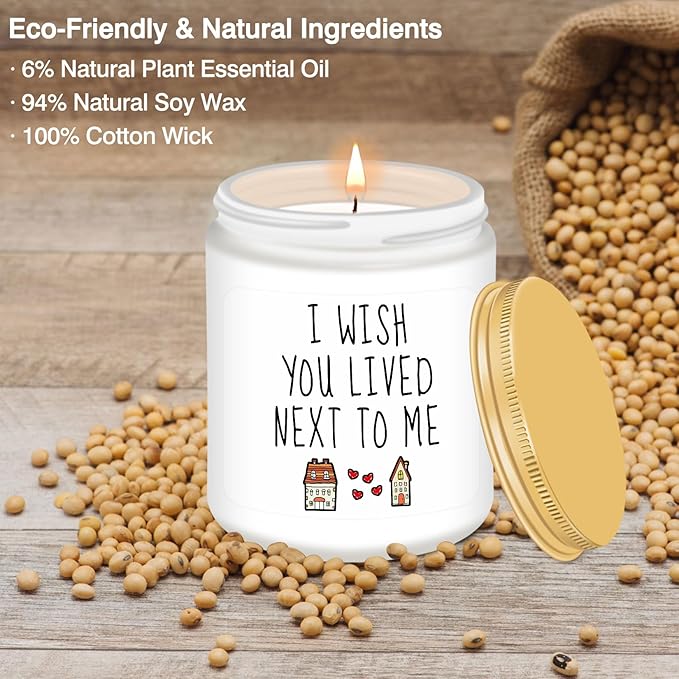 Homsolver Gifts for Women, Birthday Gifts for Women, Friendship Gift for Woman, Best Friend, Her, BFF, Sister, Bestie, Mom, Coworker, Friend - Funny Lavender Scented Candles