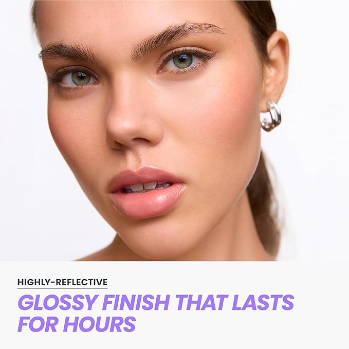 Wonderskin Lip Gloss - Clear Shine Top Gloss, Long Lasting Gloss