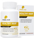 PRIMAL HAIR Natural Hair Growth Supplement for Men & Women - US Patented Botanical Formula for Thicker Fuller Hair - Anti-Hair Loss & Scalp Wellness - 100% Vegan, Non-GMO - 120ct (30-Day Supply)