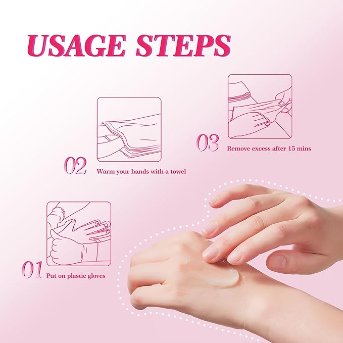BPrettier Cold Paraffin Wax Cream for Hands and Feet, Shea Butter Cuticle Balm, Lemon Scent Home Spa, No-Heat Moisturizing Mask