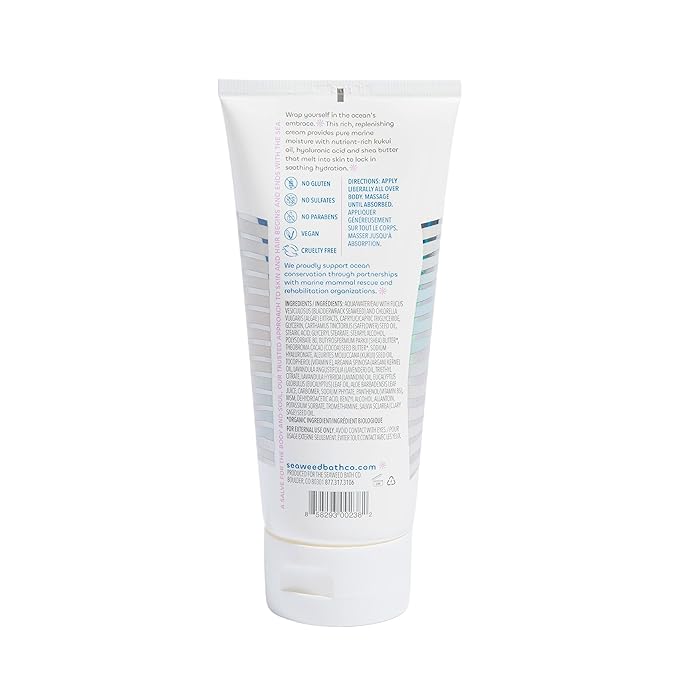 Seaweed Bath Co. Hydrate Body Cream, Lavender, 6 oz