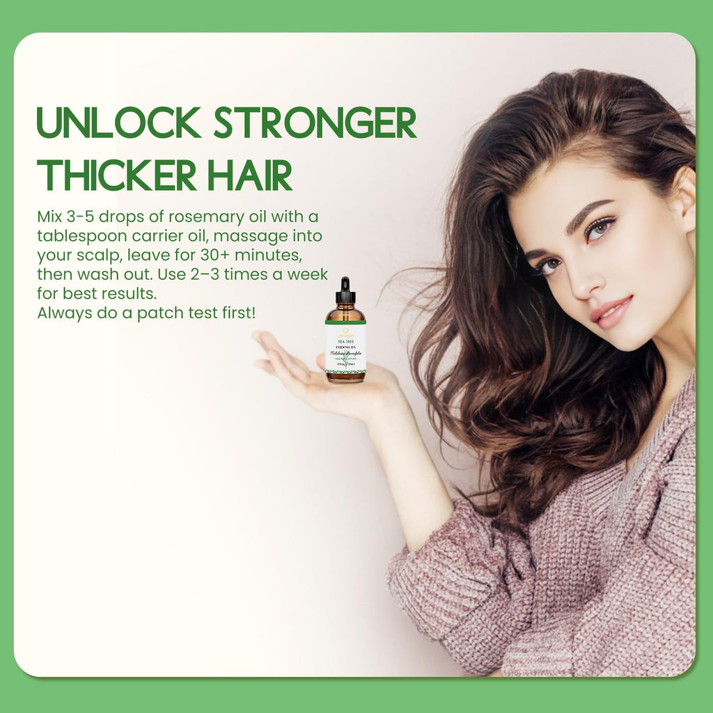 LOTUSJOY Rosemary Oil for Hair Growth, 100% Pure, 4 Oz