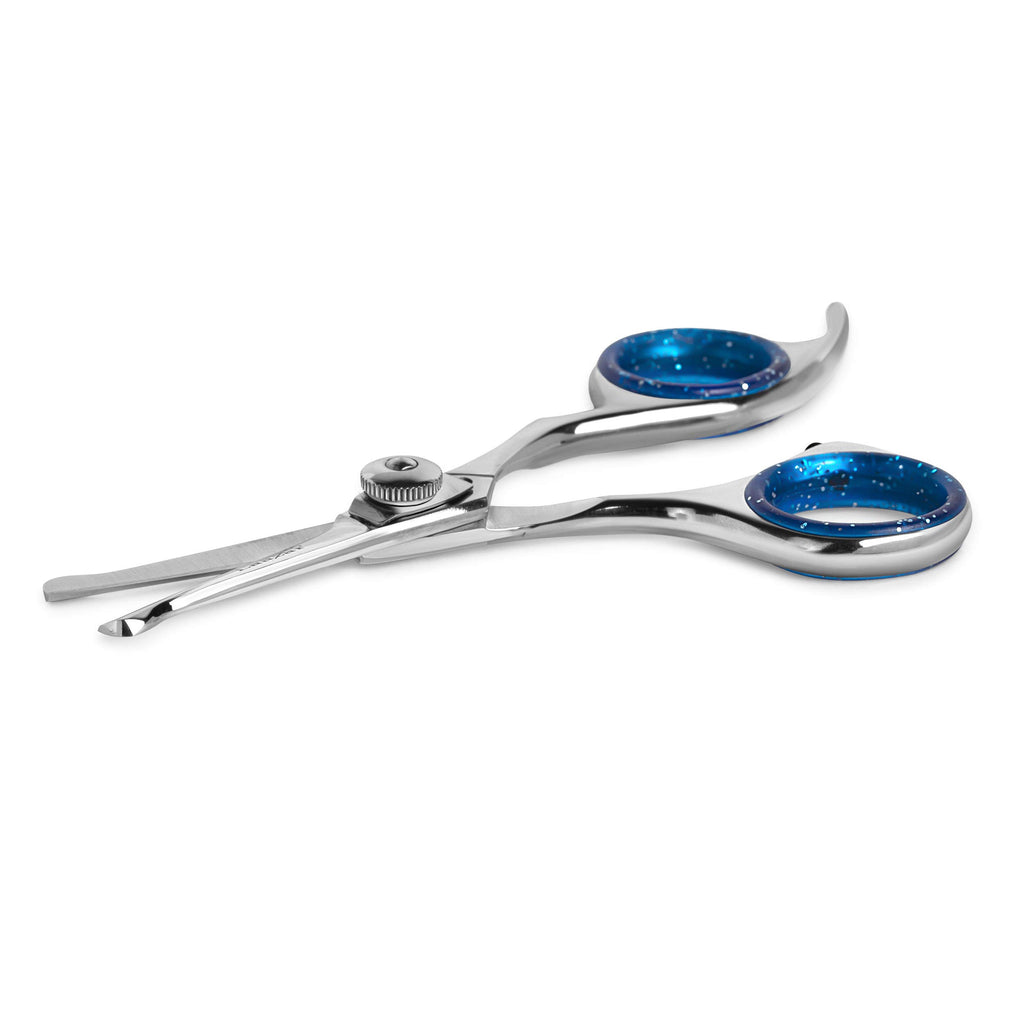 Laazar Straight Dog Grooming Scissors - Comfortable Around The Eyes Cat & Dog Scissors | Blunt Dog Trimming Scissors| Premium Stainless Steel | Grooming Scissors For Dogs - Small Dog Scissors