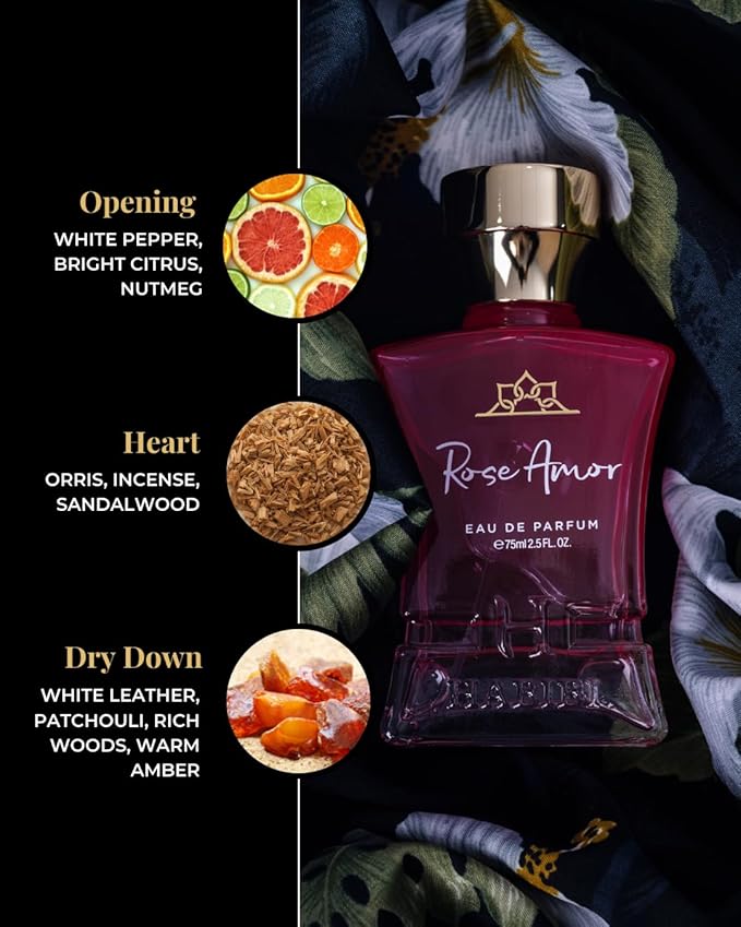 H HABIBI Rose Amor Arabian Perfume for Women Eau de Parfum 75 ml