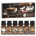 Soulorigin Coffee Fragrance Oils Set, Essential Oil for Diffuser, Diffuser Oil, Use for Soap Candle Making,Caramel Apples, Pumpkin Pie, Candy Corn, Halloween Cookies, Popcorn Balls, Snickers Bars