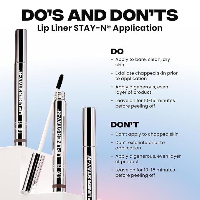 Sacheu Lip Liner STAY-N Peel Off Lip Stain, Longwear, HEY-zel