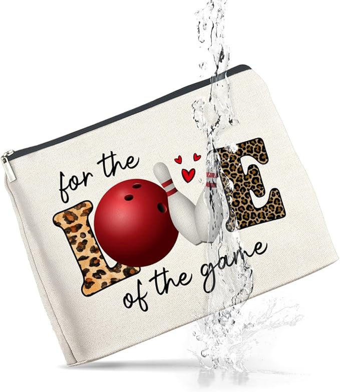 UPNEGE Bowling Gifts Makeup Bag for Coach Women