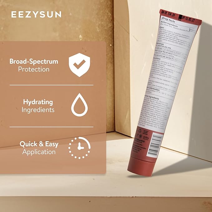 EEZYSUN BARE Tinted Sunscreen SPF 50 for Face - Deep