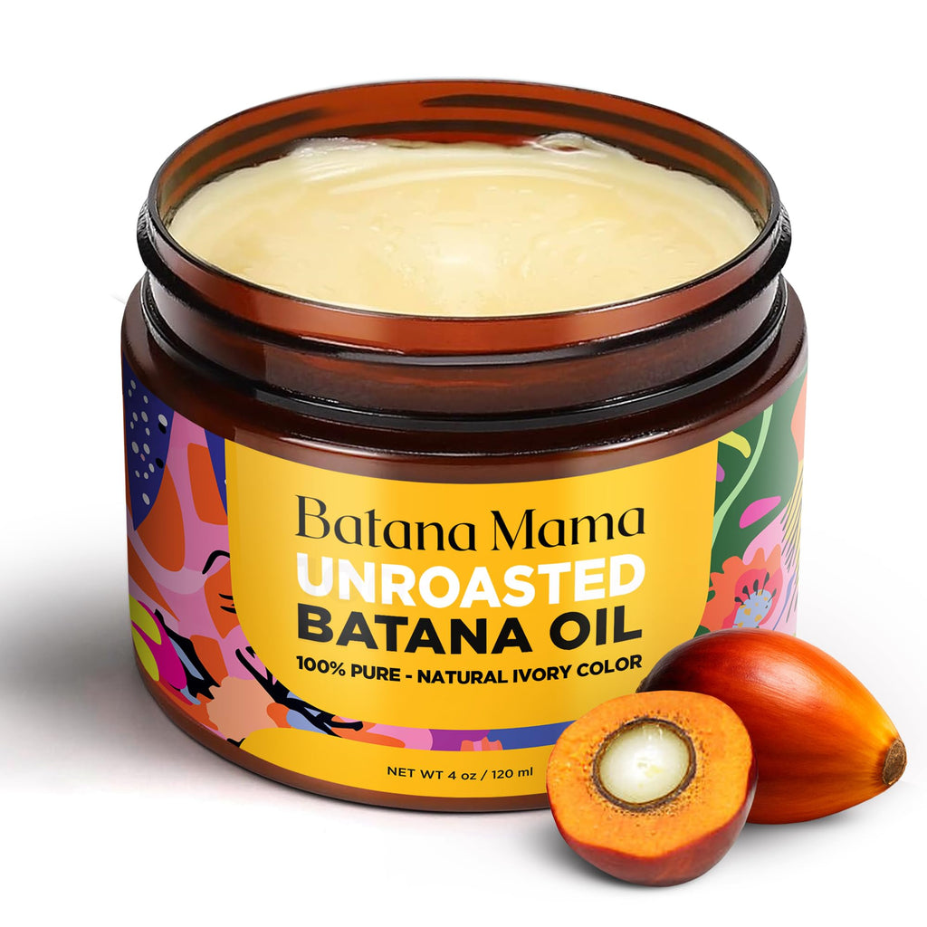 PREMIUM Cold-Pressed Batana Oil for Hair Growth, 100% Pure & Organic, No Burnt Smell, Hair Mask from Honduras, Fade Stretchmarks, All Natural