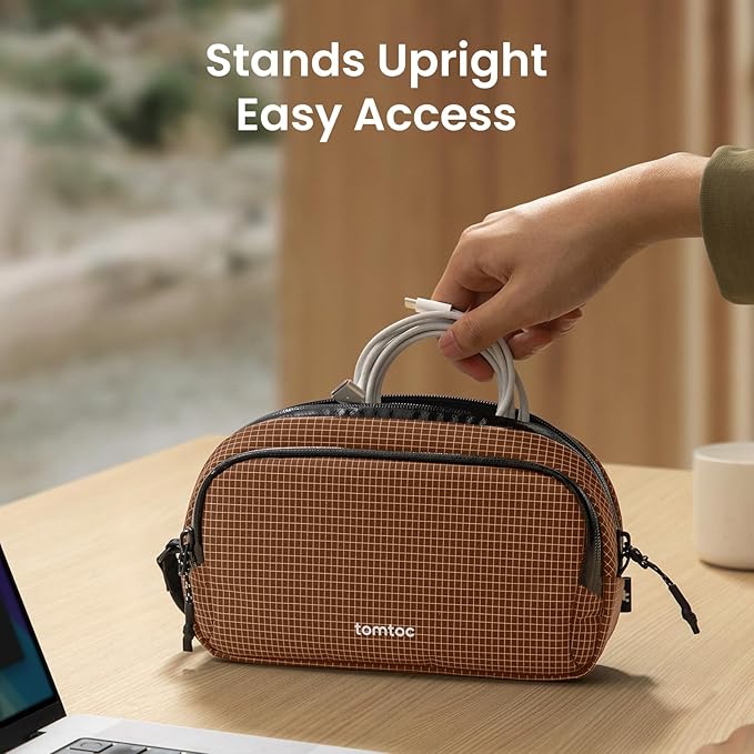 tomtoc Electronic Organizer Travel Case Performance, Dual Compartment Bag