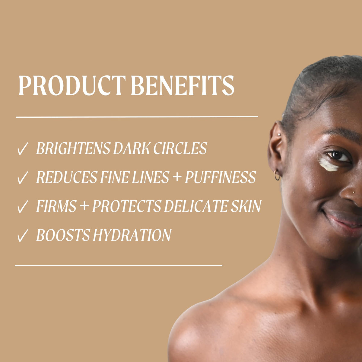 UpCircle Eye Cream With Coffee And Hyaluronic Acid 0.5 FL OZ - For Dark Circles, Puffiness + Wrinkles - Glycerin, Maple Bark + Cucumber Extract - Natural, Vegan + Cruelty-Free