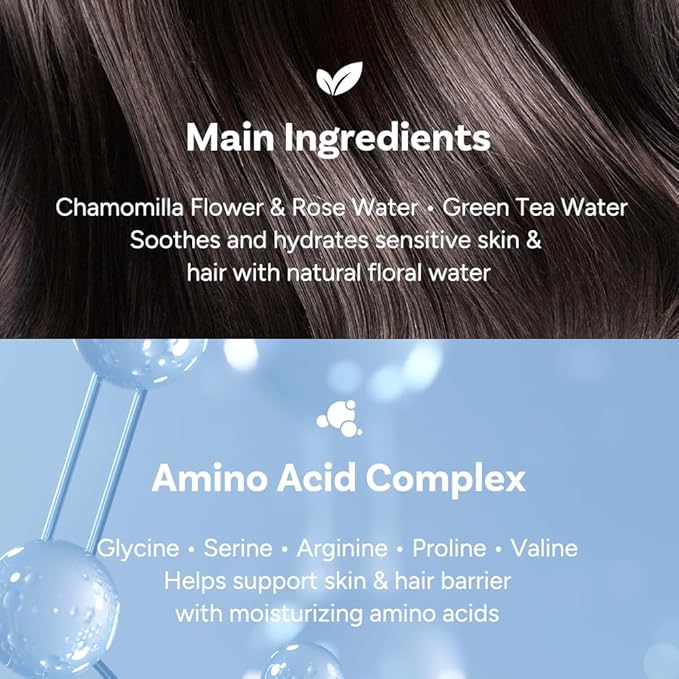 Perfumed Hair Mist for Women – Castor Oil for Shine & Long-Lasting Scent, Clean Hair Perfume & Body Mist – Botanical Waters & 17 Amino Acids, Sulfate, Paraben, Silicone-Free – Peach Floral Musk, 125ml