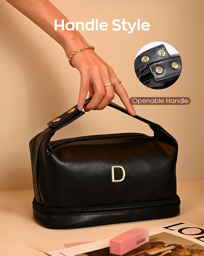 Vogewood Wedding Gifts, College Gift Makeup Bags with Handle, Trendy Gifts