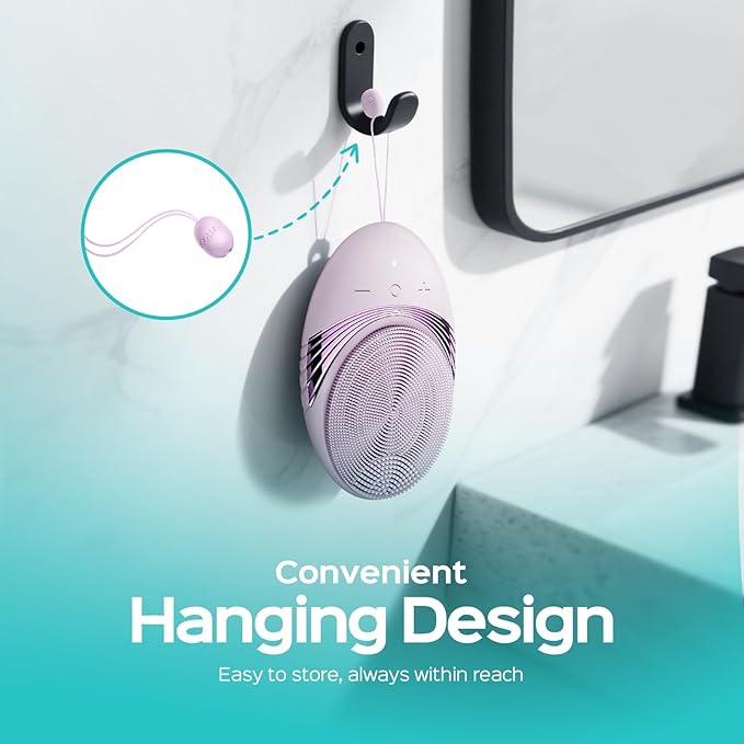COSLUS FBS01 Facial Cleansing Brush Face Scrubber, Compact for Travel