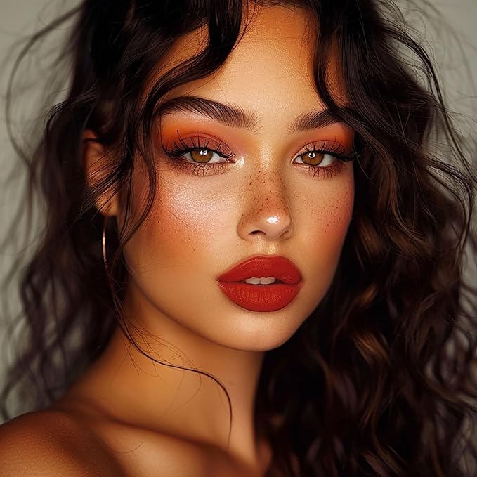 3Pc Matte Liquid Lipsticks for Women Red Lipstick Brown Lisptick Purple Lipstick Cruelty Free Long Lasting Lip Makeup, DM15+22+29