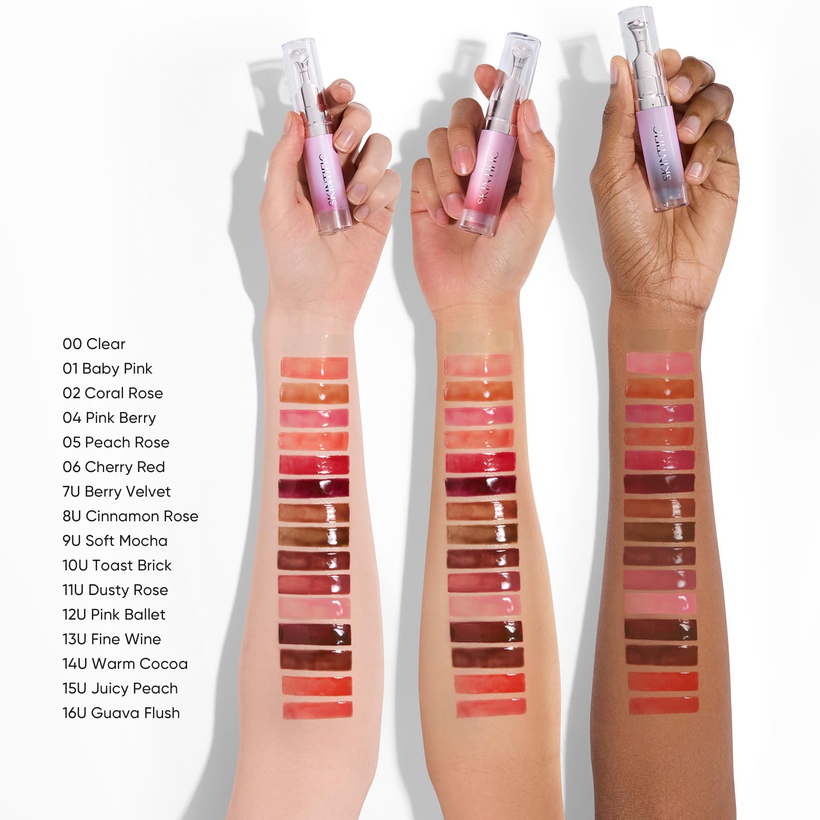 SKINTIFIC Brightening Lip Serum, Hydrating & Plumping (06 Cherry Red)
