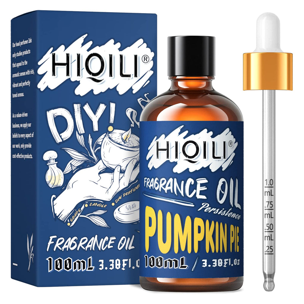 HIQILI Pumpkinpie Fragrance Oil for Diffuser, Candle & Soap