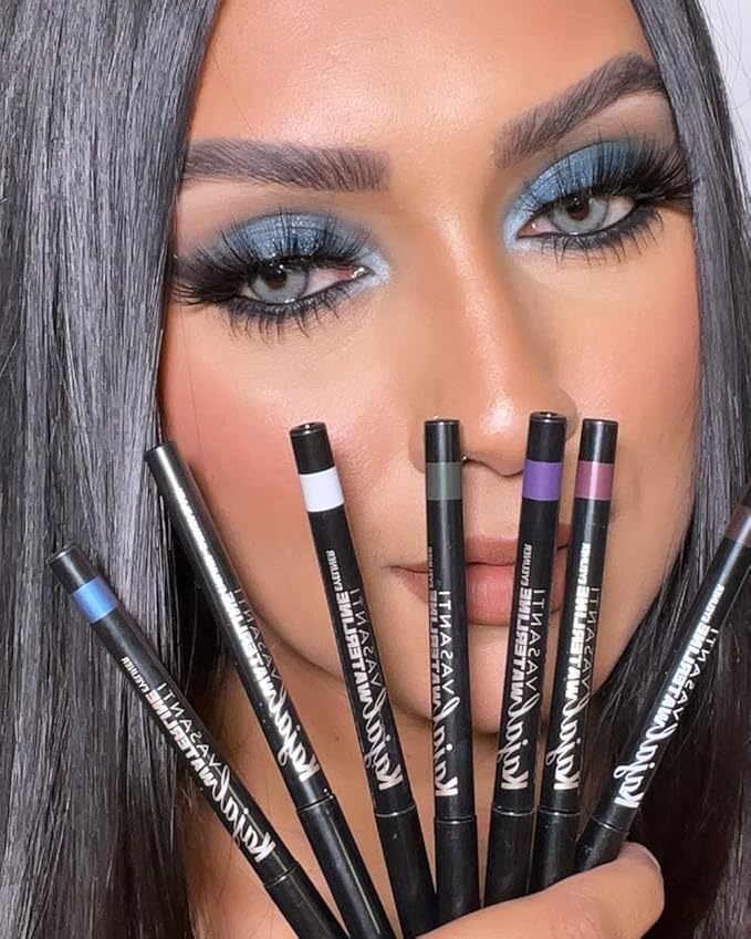 VASANTI Kajal Waterline Eyeliner (Midnight Green) | Long-Lasting, Blendable Waterline Eye Liner | Smudge-Proof & Water-Resistant Eyeliner Pencil for Sensitive Eyes | Ophthalmologist Approved & Tested