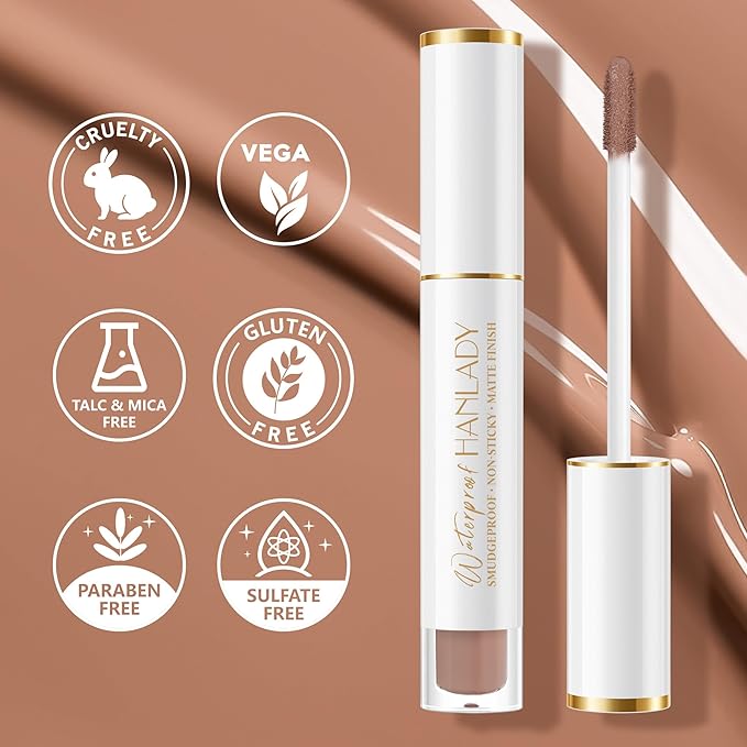 HANLADY Nude Lipstick Long Lasting Lipsticks for Women Smudgeproof