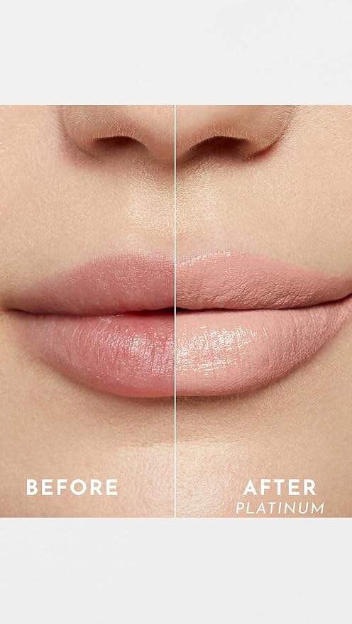 Lawless Women's Forget the Filler Lip-Plumping Line-Smoothing Satin Cream Lipstick, Platinum, 0.1 Ounce