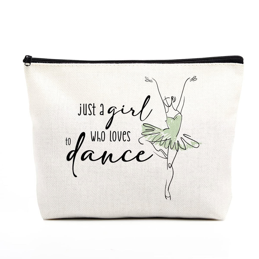 Elegant Dance Bag for Ballerinas - Ballet Inspired Makeup Bag, Perfect for Dancers, Teachers, or Gift for Dance Lovers
