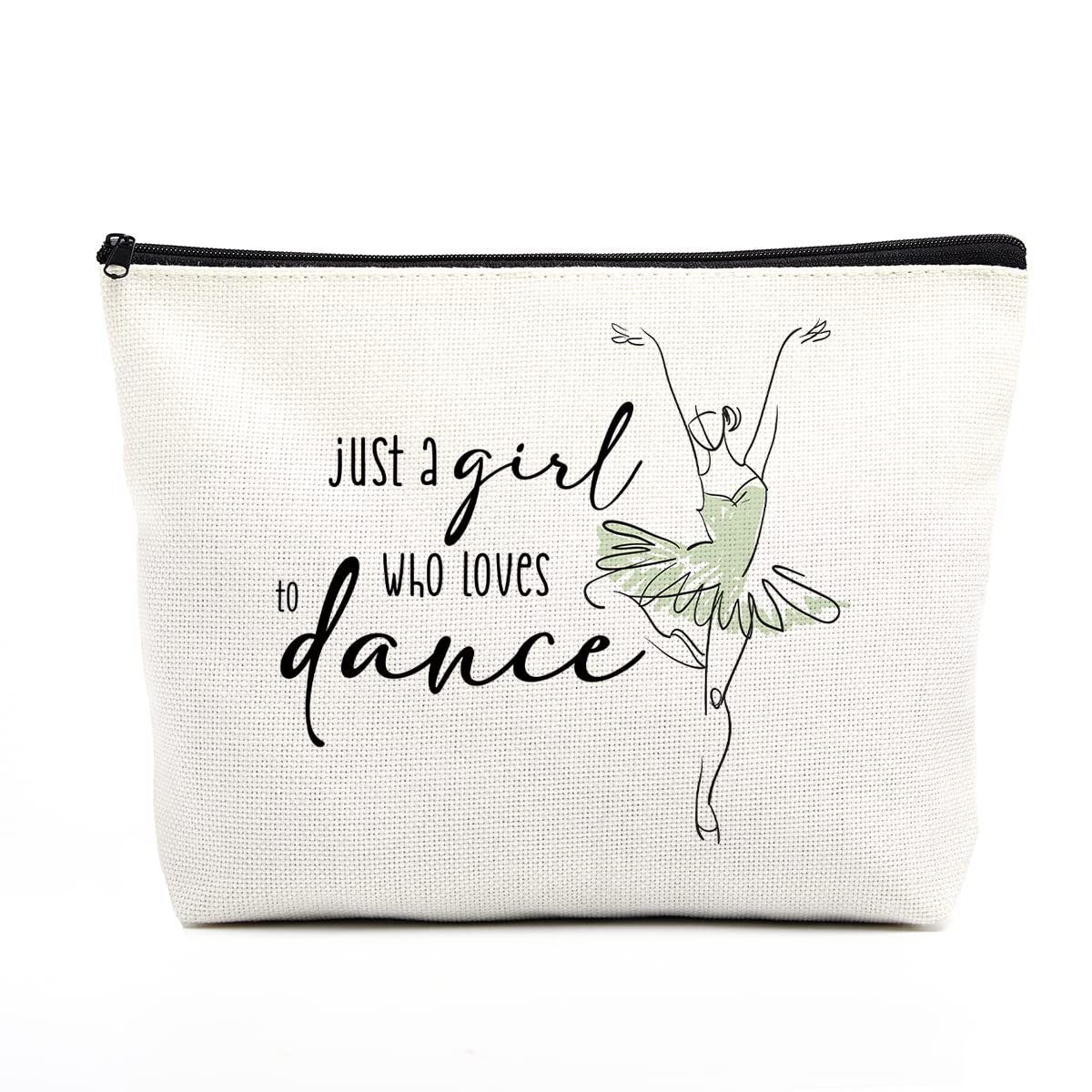 Elegant Dance Bag for Ballerinas - Ballet Inspired Makeup Bag, Perfect for Dancers, Teachers, or Gift for Dance Lovers