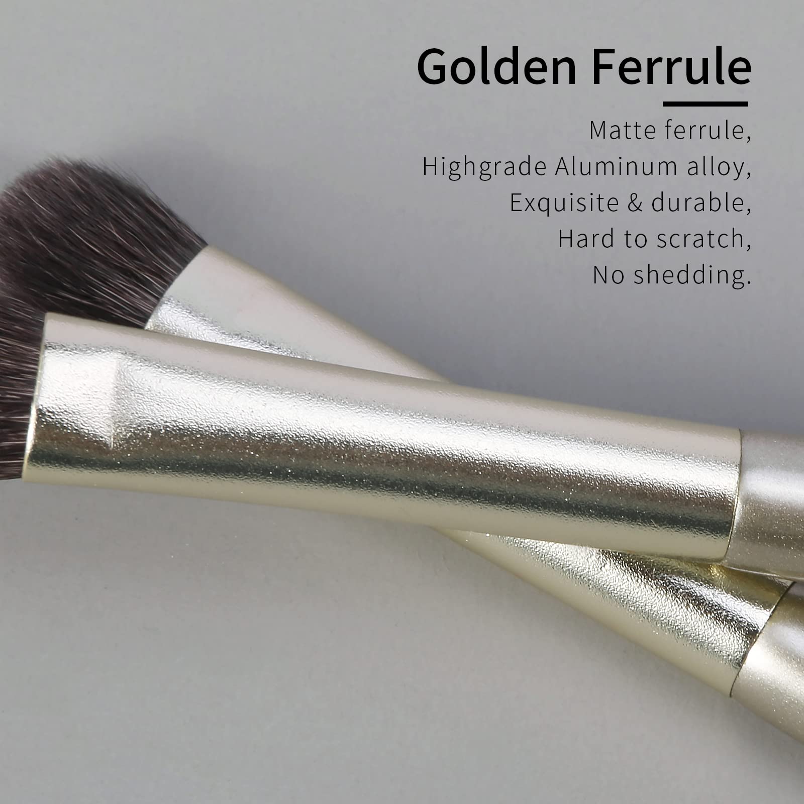 ENZO KEN Natural Goat Hair Eye Shadow Brush, Large Smudge Eyeshadow Brush, Shader Eye Shadow Brushes, Eye Shader Brush, Single Eyeshadow Brushes, Eyeshadow Blending Brush, Single Makeup Brushes. E203L