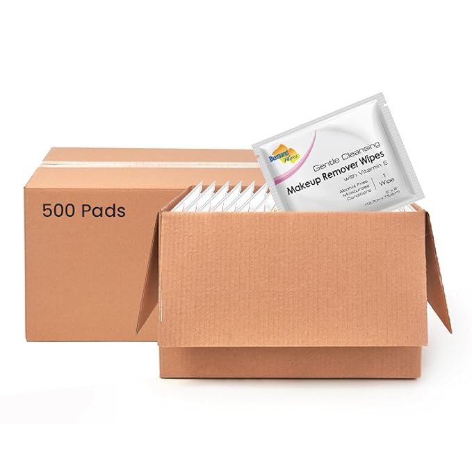 Diamond Wipes Face Cleansing & Waterproof Makeup Remover Wipes, 500 Count