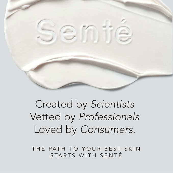 Senté Firming Neck Cream for Crepey Skin & Vertical Lines | Lifts, Firms & Smooths Neck & Décolleté | HSA, Caffeine, Vitamin C | 1.7 Fl Oz