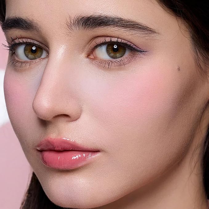 Flower Knows Butterfly Cloud Collar Rouge Box Highlighting & Blush Duo Powder,Purple+Berry Two Tone Matte Blush for Cheeks Bulidable & Blendable,0.21 Oz(04 Fluttering Romance)