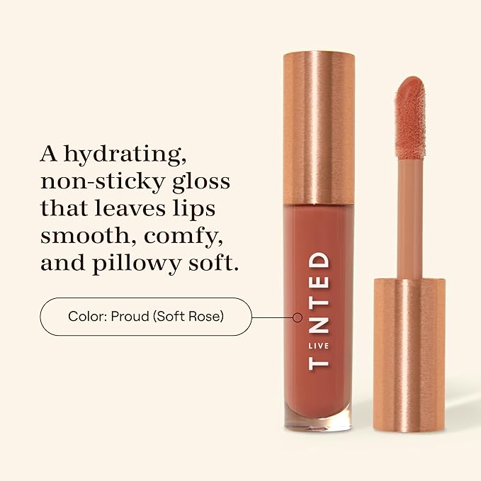 Live Tinted Huegloss High-Shine Hydrating Lip Gloss - Soft Rose, 0.15 oz