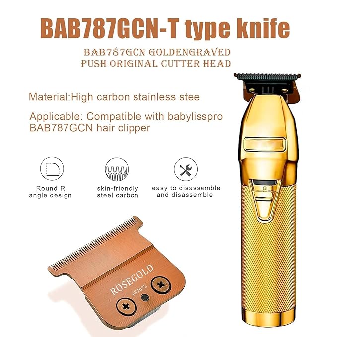 FX707Z Replacement Blades Compatible with BaBylissPRO FX787