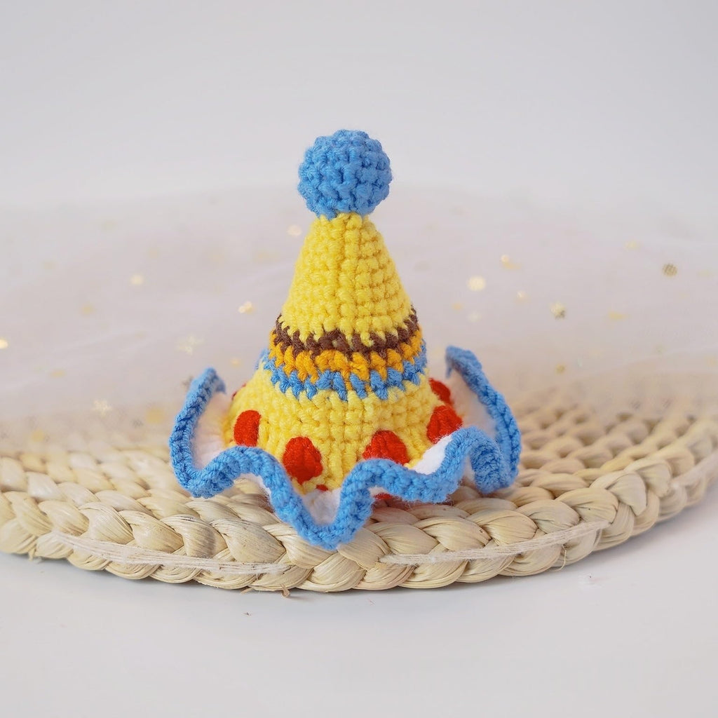 Crochet Knitting Hair Clip for Girls/Daughter/Pet, Gift for Her Birthday, Finished Handmade Wool Knitted Lovely Hat