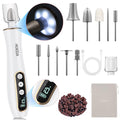 Hoxida Cordless Nail Drill 2000RPM,Electric Nail File with 360° LED Light