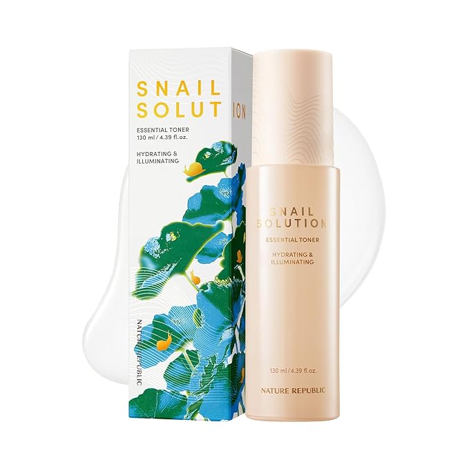 Nature Republic Snail Mucin Toner | Hydrating & Repair Toner with Niacinamide, Anti-Aging Facial Toner, Korean Skin Care, 130mL / 4.39 Fl.Oz