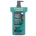 DOVE MEN Moisturizing Body Wash for Men, Eucalyptus + Cedar Oil, 26oz