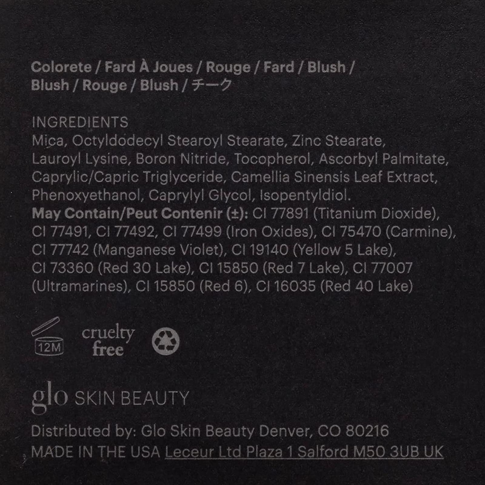 Glo Skin Beauty Blush (Sheer Petal) - Pressed Powder Blush for Cheeks, High Pigment Mineral Face Makeup Creates a Natural, Healthy Glow