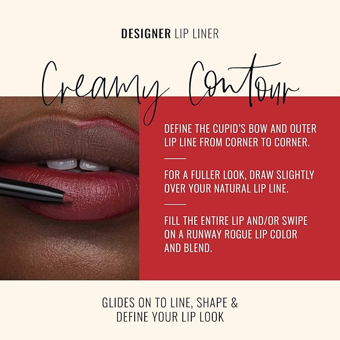 Runway Rogue Matte Lip Liner Pencil with Sharpener, ‘Get the Look’