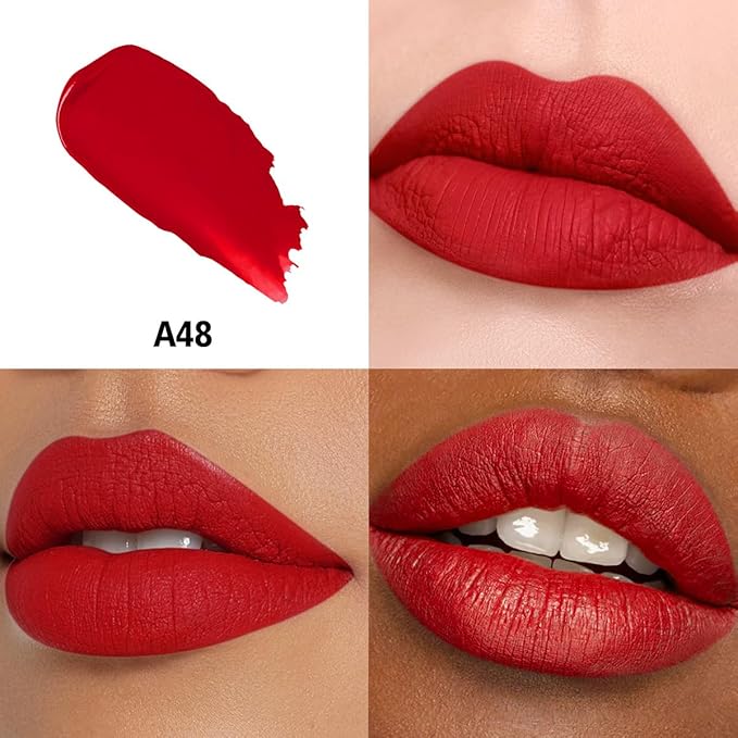 HANLADY Red Lipstick Long Lasting Lipsticks for Women Smudgeproof