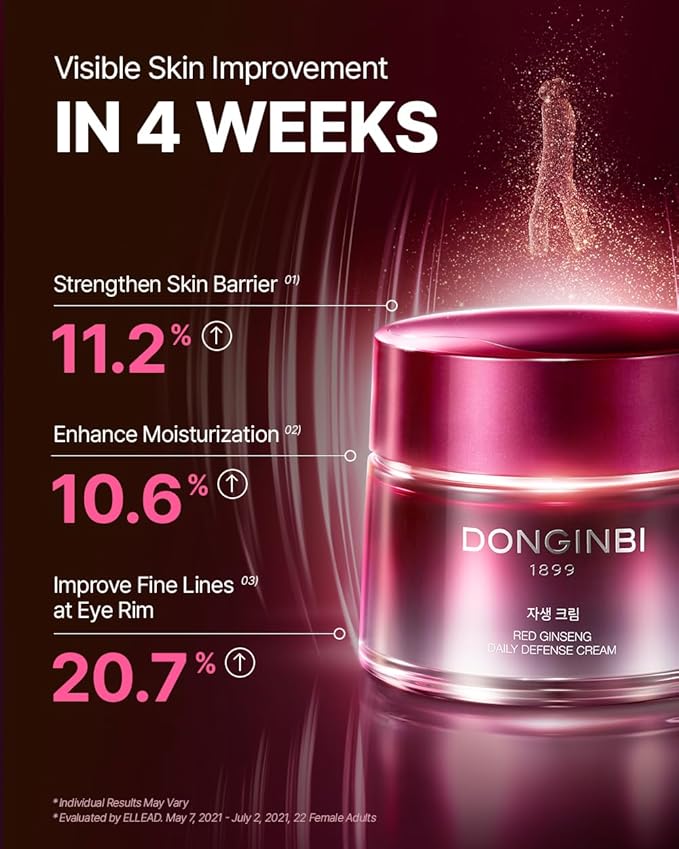Donginbi Red Ginseng Daily Defense Cream | Korean Ginseng Cream (0.8 oz)