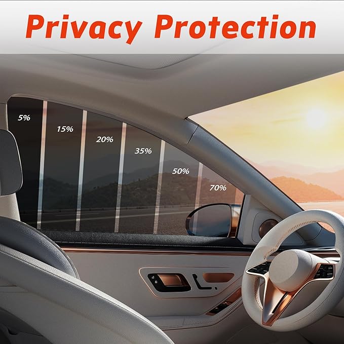 Ceramic Nano Ceramic Window Tint for Cars, Automotive Auto Car Window Tint Film for Car Privacy Film, VLT 15% Percent, Blocks UV/IR Rays, Heat/Glare, 30in-20ft