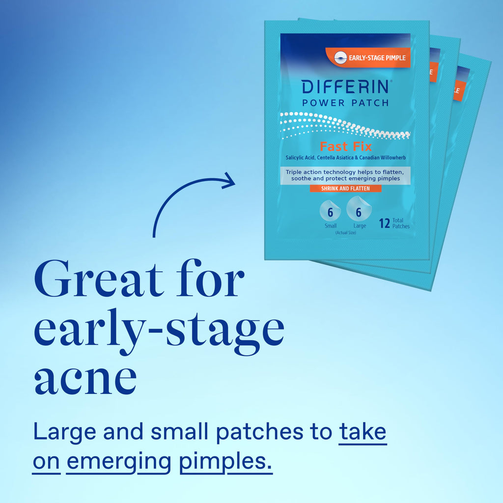 Differin Acne Treatment Pimple Patches, Salicylic Acid & Centella, 36 ct